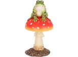 Esschert Design Mosca Agarica Con Rana