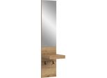 Xonox.Home Pannello Armadio/Specchio Naro L/H/D: 35X160X37 Cm In Riproduzione Rovere Evoke E --