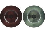 Piatto Decorativo - Plastica - Rosso/Benzina - ø Circa 33 Cm - 1 Pezzo