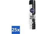 Nivea - Uomo - Deodorante - Spray - Black & White Invisible Original - 150 Ml - Confezione Risparmio - 25 Pezzi