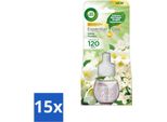 Air Wick - Ricarica Per Deodorante Per Ambienti - Oli Essenziali - Fresia E Gelsomino - Diffusore Elettrico Di Fragranze - 20 Ml - Value Pack - 15 Pezzi
