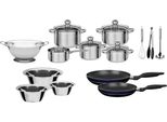 Topf-Set Gsw "Silver Star", Silber (Silberfarben, Schwarz), TöPfe, Induktion