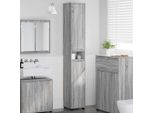 Syfax™ Mobile Da Bagno Con Porta Grigio Sonoma 30,5 X 30 X 195 Cm