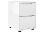 Vidaxl Armadio Portaoggetti Bianco Lucido 40 X 48 X 57 Cm