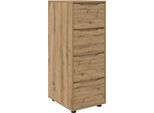 Vidaxl Armadio Portaoggetti In Rovere Artisan 40 X 48 X 105 Cm