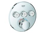 Thermostat Grohe Grohtherm Smartcontrol Avec Trois Vannes D'arrêT, Rosette Murale Ronde, 29121000, 29121000