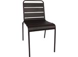 Sedie Bolero Bistrot Nere (Set Di 4) - Impilabili, Per Uso Interno Ed Esterno