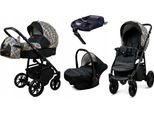BabyLux® Color Lux | 4in1 Kinderwagen Set | Gold Grille | Kombikinderwagen | Kinderwagenset | Is