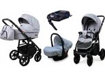 BabyLux® Color Lux | 4in1 Kinderwagen Set | Silver Flex | Kombikinderwagen | Kinderwagenset | Is
