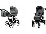 BabyLux® Largo | 2in1 Kinderwagen Set | Grey Flex | Kombikinderwagen | Kinderwagenset | Buggy +