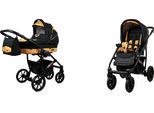 BabyLux® Largo | 2in1 Kinderwagen Set | Gold Star | Kombikinderwagen | Kinderwagenset | Buggy +