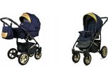 BabyLux® Gold Lux | 2in1 Kinderwagen Set | Schell | Kombikinderwagen | Kinderwagenset | Buggy +
