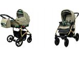 BabyLux® Largo | 2in1 Kinderwagen Set | Fern Leaf | Kombikinderwagen | Kinderwagenset | Buggy +