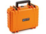 B&W Outdoor Case 1000 Con Sistema Divisorio Arancione