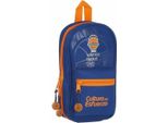 Zaino Con Astucci Valencia Basket Blu Arancione (33 Pezzi)