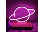Usb A Batteria Planet Led Luce Al Neon Da Parete, Segno Al Neon Luci Notturne Segno Al Neon Luce Al Neon Per Bar Partito Gioco Camera Da Letto Decorazione Della Parete, Bambini Compleanno