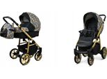 BabyLux® Color Lux | 2in1 Kinderwagen Set | Gold Grille | Kombikinderwagen | Kinderwagenset | Bu