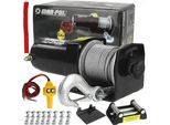 Argano Elettrico A Cavo 12V 970W 2500LBS Verricello Elettrico A Cavo D'acciaio Verricello Fuoristrada Verricello Motorizzato
