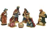 Set Di Statuine Per Culla Dipinte A Mano 7 Pezzi 2-9 Cm - Decorazione Natalizia Dell'avvento In Poliresina