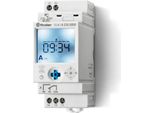 Finder 126100240000 Timer Programma Settimanale, Programma Giornaliero IP20 Programma Vacanze, Funzione Impulsi (126100240000)