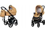 BabyLux® UZO | 2in1 Kinderwagen Set | Sand Pearl | Kombikinderwagen | Kinderwagenset | Buggy + B