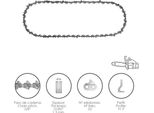 Catena Per Motosega 3/8" / 0,050"" 1,3 Mm / 52 Maglie / 91 S"