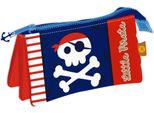 Pirata Astuccio Triplo 21X11X3,5 Cm Rosso Uomo Rosso Taglia Unica