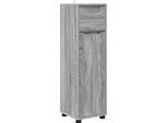 Vidaxl Mobile Da Bagno Con Ripiano Grigio Sonoma 30,5 X 30 X 101 Cm