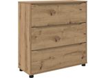 Vidaxl Armadio Portaoggetti In Rovere Artisan 80 X 31 X 81 Cm