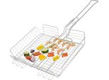 Cestello Per Grigliare Bremermann, Regolabile Per Verdure, Gamberi, Carne // Acciaio Inox