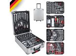 Vingo Valigetta Portautensili 1031 Pezzi Cassetta Portautensili In Alluminio Set Borsa Portautensili Con Serratura Carrello Portautensili 4 Livelli Carrello Portautensili