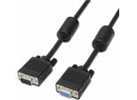 Aisens - Cavo Svga Con Ferrite, Hdb15/M-Hdb15/H, Nero, 1,8M