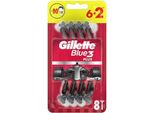 Gillette Blue3 Red Rasoi Usa E Getta 8 Pz