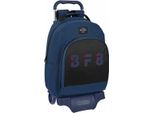 Zaino Scuola Con Ruote Blackfit8 Urban Black Navy Blue (32 X 42 X 15 Cm)