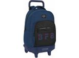 Zaino Scuola Con Ruote Blackfit8 Urban Black Navy Blue (33 X 45 X 22 Cm)