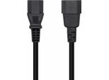Cavo Di Alimentazione Aisens A132-0532/ Iec C13 Femmina - Iec C14 Maschio/ 10 M/ Nero