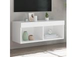 Maison Exclusive - Mobile Tv Con Luci Led Bianco 80X30X30 Cm