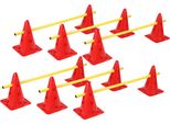 Clanmacy 6 Set Di Ostacoli Per La Velocità E L'agilità, Set Di Ostacoli Regolabili In Altezza Per L'allenamento, Per La Coordinazione Dei Salti In Diversi Sport