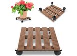 Jayseuw 2X Pianta Rullo Fiore Rullo Fiore Vaso Sottobicchiere Rotolamento Bordo Marrone Quadrato