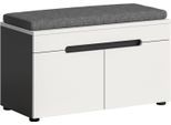 Xonox.Home Panca Canu Con Cuscino Di Seduta (L/A/D: 80X45X37 Cm) In Riproduzione Bianca