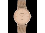 Oozoo Orologio Da Donna Vintage Con Bracciale Milanaise In Acciaio Inossidabile Massiccio A Maglie Grosse 36 Mm Colore Rosa C9922