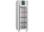 Frigorifero In Acciaio Inox Da 700 Litri - 1 Porta In Vetro, Con Monoblocco E Convezione