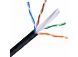 Aisens A135-0263 Cat.6/ 100M/ Impermeabile/ Nero/ Bobina Di Cavo Utp RJ45 Per Esterni