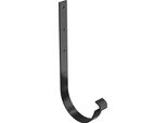 Bryza Gancio Per Grondaia Diritto Zincato Ø 150 Mm, Nero Ral 9005