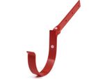 Bryza Gancio Snodato Per Grondaia In Metallo Ø 100 Mm, Rosso Ral 3011