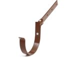 Bryza Gancio Snodato Per Grondaia In Metallo Ø 125 Mm, Marrone Ral 8017