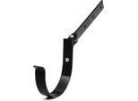 Bryza Gancio Snodato Per Grondaia In Metallo Ø 125 Mm, Nero Ral 9005