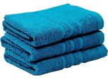 Asciugamano Comfort 50 X 100 Cm Ciano, 100% Cotone