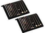 Set Di 2 Espositori Per Gioielli, Porta Collane, Porta Gioielli In Velluto, Porta Bracciali, Porta Gioielli, Porta Catene Per Gioiellerie, Espositore Per Bracciali, Cavigliere, Collane