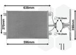 Van Wezel 43005256 - Oe 7700425843 Condensatore Aria Condizionata Per Megane I, Megane Scenic, Scenic I